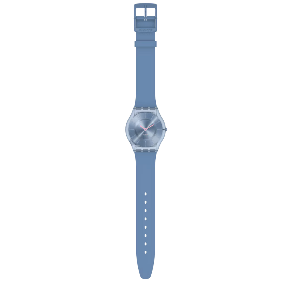 Orologio Swatch Skin Denim Blue SS08N100-S14 ultrapiatto blu, CICCO Gioielleria.