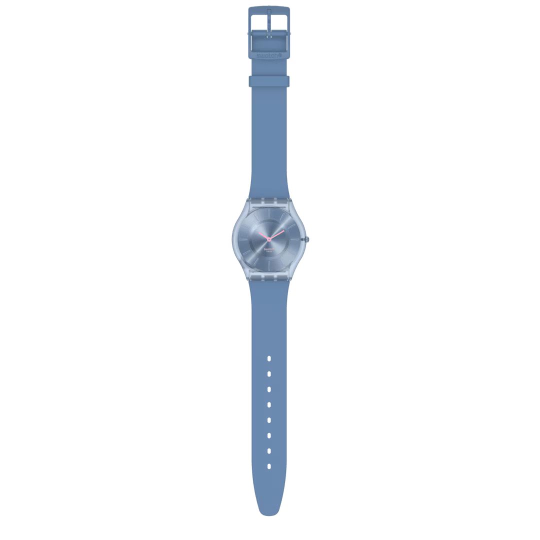 Orologio Swatch Skin Denim Blue SS08N100-S14 ultrapiatto blu, CICCO Gioielleria.