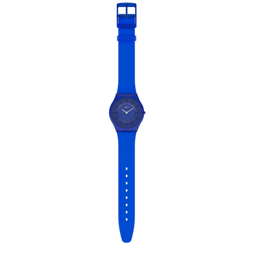 Orologio Swatch Skin Deep Acqua SS08N102 – Ultrapiatto blu trasparente da Cicco Gioielleria