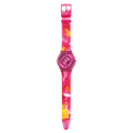Swatch Skin SS08P113 Paradise Petals – Orologio ultrasottile rosa, vista frontale su sfondo bianco – CICCO Gioielleria
