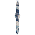 Swatch New Gent SUOZ351 The Great Wave by Hokusai & Astrolabe – Orologio edizione speciale arte giapponese, vista frontale – CICCO Gioielleria