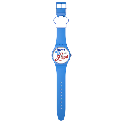 Swatch New Gent SUOZ353 Recipe for Love – Orologio edizione speciale San Valentino, vista frontale – CICCO Gioielleria