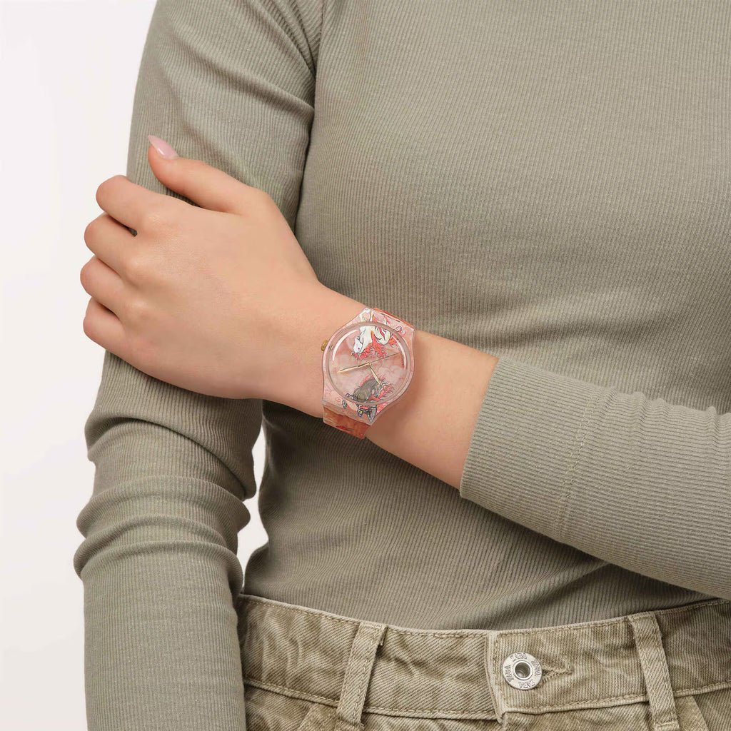 Quadrante Swatch SUOZ369 Riding the Clouds 2026 – dettaglio grafico