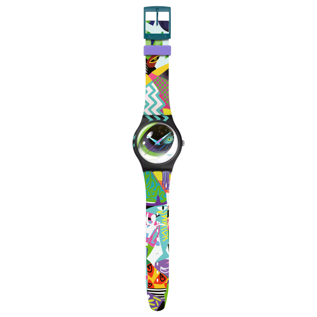 Swatch Art Peace Hotel SUOZ372 Street Eye – Orologio da CICCO Gioielleria