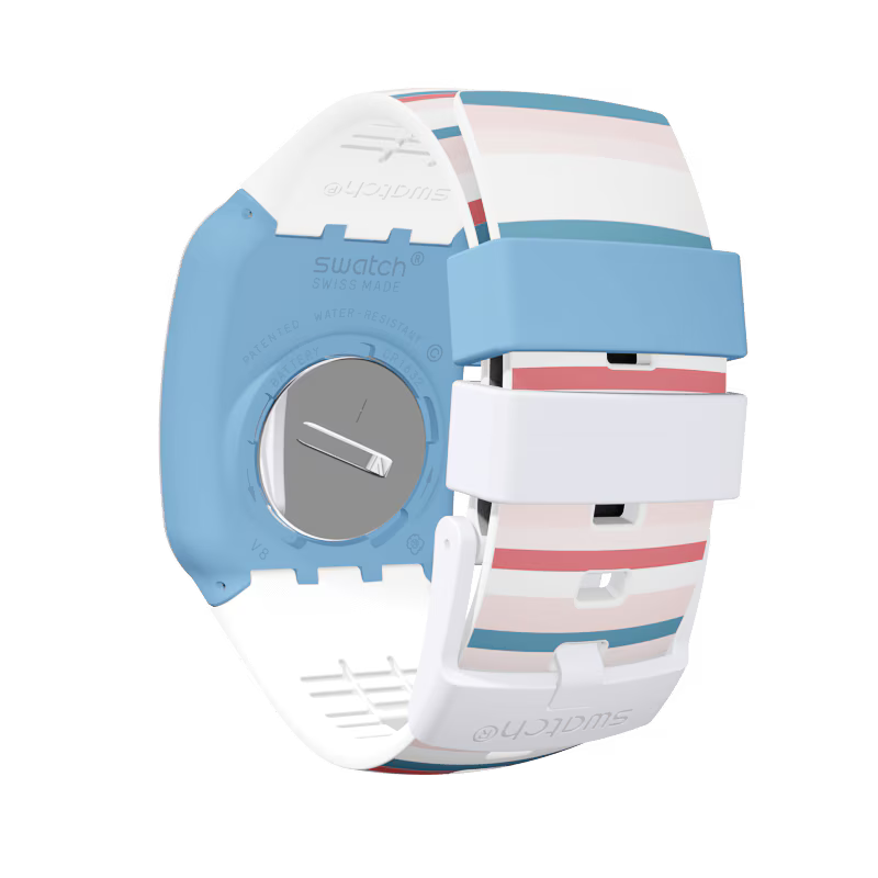 Swatch Touch SURN107 Tendina – Vista posteriore – Orologio digitale Swiss Made da Cicco Gioielleria