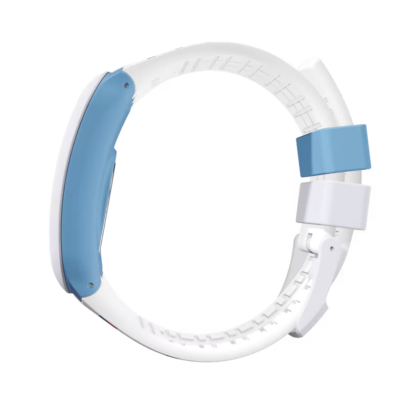 Swatch Touch SURN107 Tendina – Vista laterale – Cassa tonneau 4mm cinturino silicone multicolore