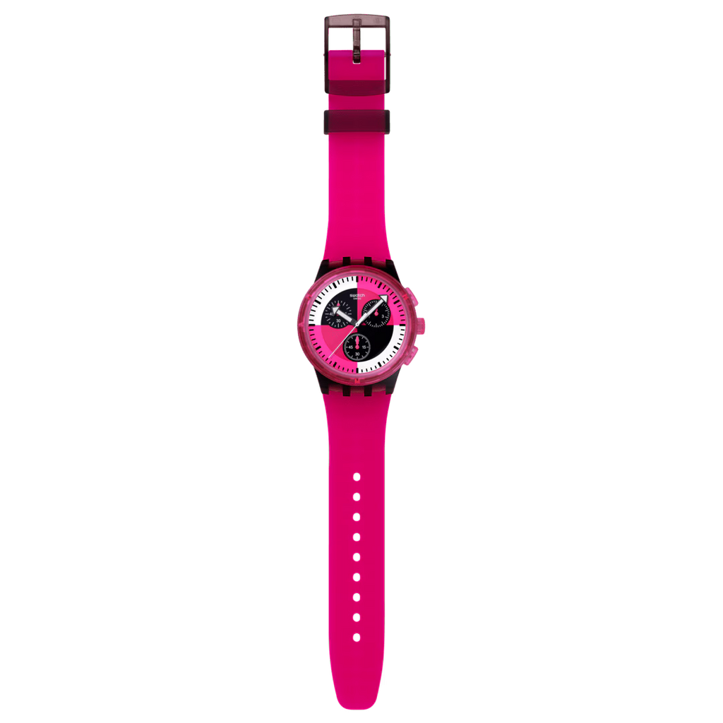 Orologio Swatch FUCHSIA LINES SUSB110 – Chrono Bioceramic da Cicco Gioielleria