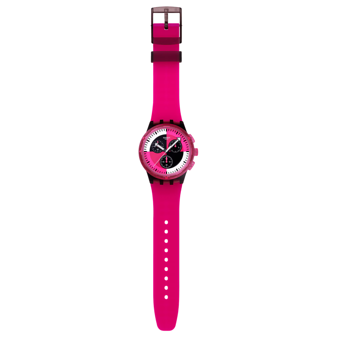 Orologio Swatch FUCHSIA LINES SUSB110 – Chrono Bioceramic da Cicco Gioielleria