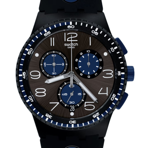 Swatch Bioceramic Chrono SUSB406 Kaicco – Dettagli Quadrante Bioceramic blu – SWATCH