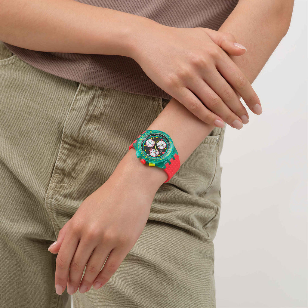 SUSG409 - SWATCH NEON EMERALD CHRONO