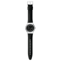 Swatch Irony SY23S400 Petite Seconde Black – Orologio in acciaio nero con piccoli secondi, vista frontale – CICCO Gioielleria