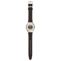 Swatch Irony SYXS158 Hazel Delight – Orologio in acciaio nocciola, vista frontale su sfondo bianco – CICCO Gioielleria
