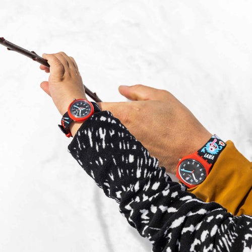 Swatch e Flik Flak Time Together Set SZS38 – Dettaglio orologi abbinati adulto e bambino – SWATCH