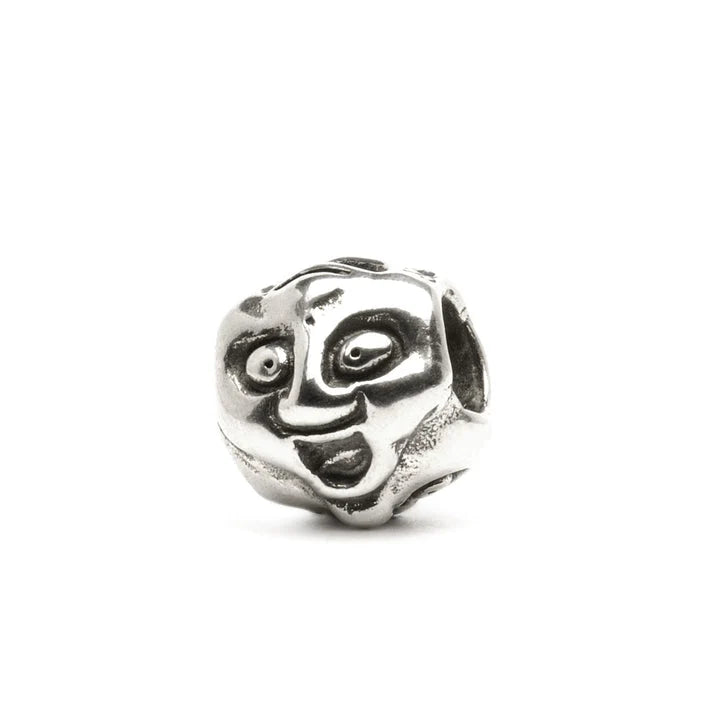 Trollbeads Facce TAGBE-10046 – Vista laterale – Bead argento 925 con sei espressioni – CICCO Gioielleria