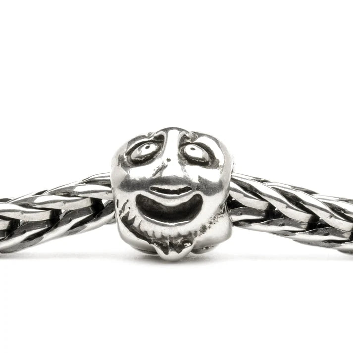 Trollbeads Facce TAGBE-10046 indossato – Charm iconico argento 925 – CICCO Gioielleria
