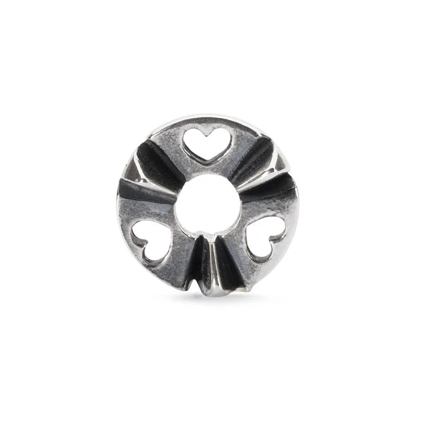 Trollbeads Batticuore – TAGBE-10162 | Charm Trollbeads vista frontale | CICCO Gioielleria