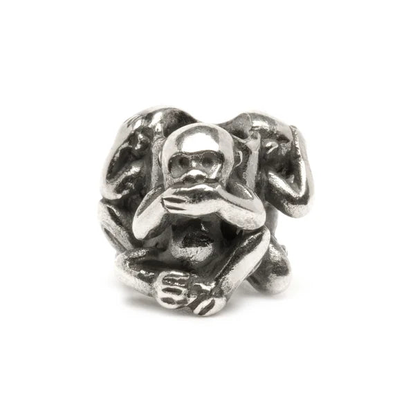 Trollbeads Tre Scimmie TAGBE-20092 – Bead in argento 925 Collezione Museo – CICCO Gioielleria
