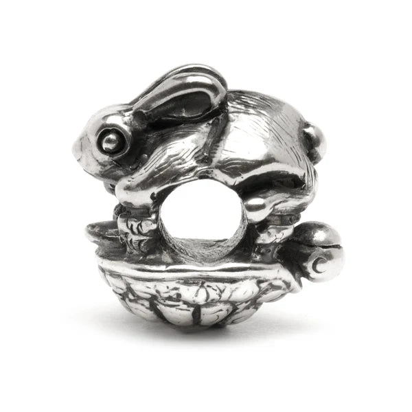Trollbeads La Lepre e la Tartaruga TAGBE-20094 – Bead in argento 925 di Søren Nielsen, pezzo fuori produzione dal 2021