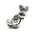 Trollbeads Gatto Grande TAGBE-30086 – Bead in argento sterling 925 ossidato, design Søren Nielsen