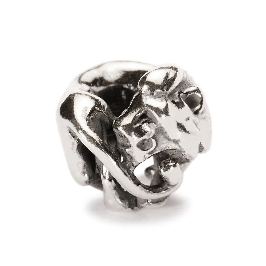 Trollbeads TAGBE-30108 Leone Passionale – Bead argento sterling zodiaco Leone – CICCO Gioielleria