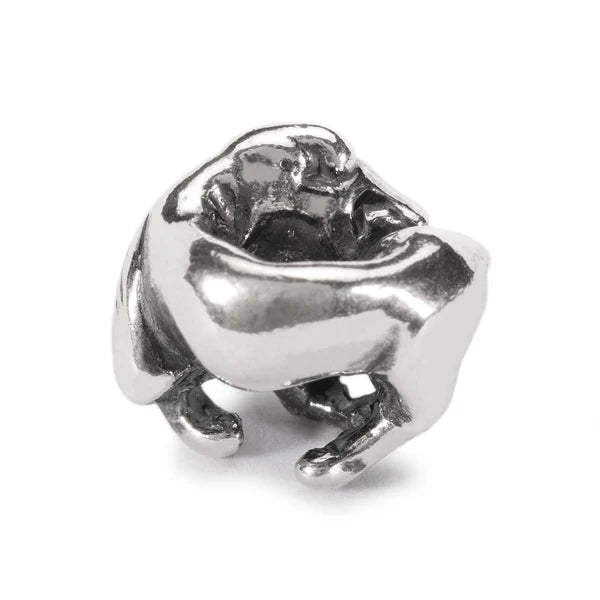 Trollbeads TAGBE-30108 Leone Passionale – Vista retro bead argento – CICCO Gioielleria