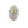Trollbeads TGLBE-10330 Fiore dei Desideri – Bead in vetro artigianale fuori catalogo – Cicco Gioielleria