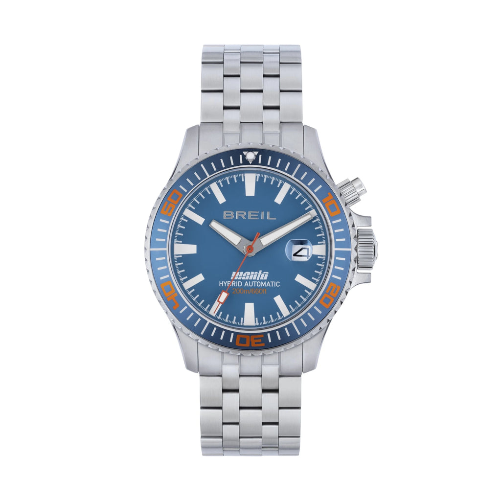 Breil Manta P.R.O. Hybrid TW2032 | Orologio Automatico Quarzo Vetro Zaffiro Lunetta Girevole 40,5mm Vista Frontale | Gioielleria CICCO
