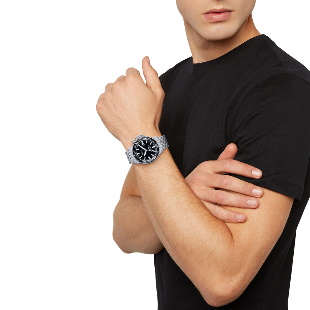 Breil Manta P.R.O. Hybrid TW2016 | Orologio Automatico Quarzo Vetro Zaffiro Lunetta Girevole 40,5mm Indossato | Gioielleria CICCO
