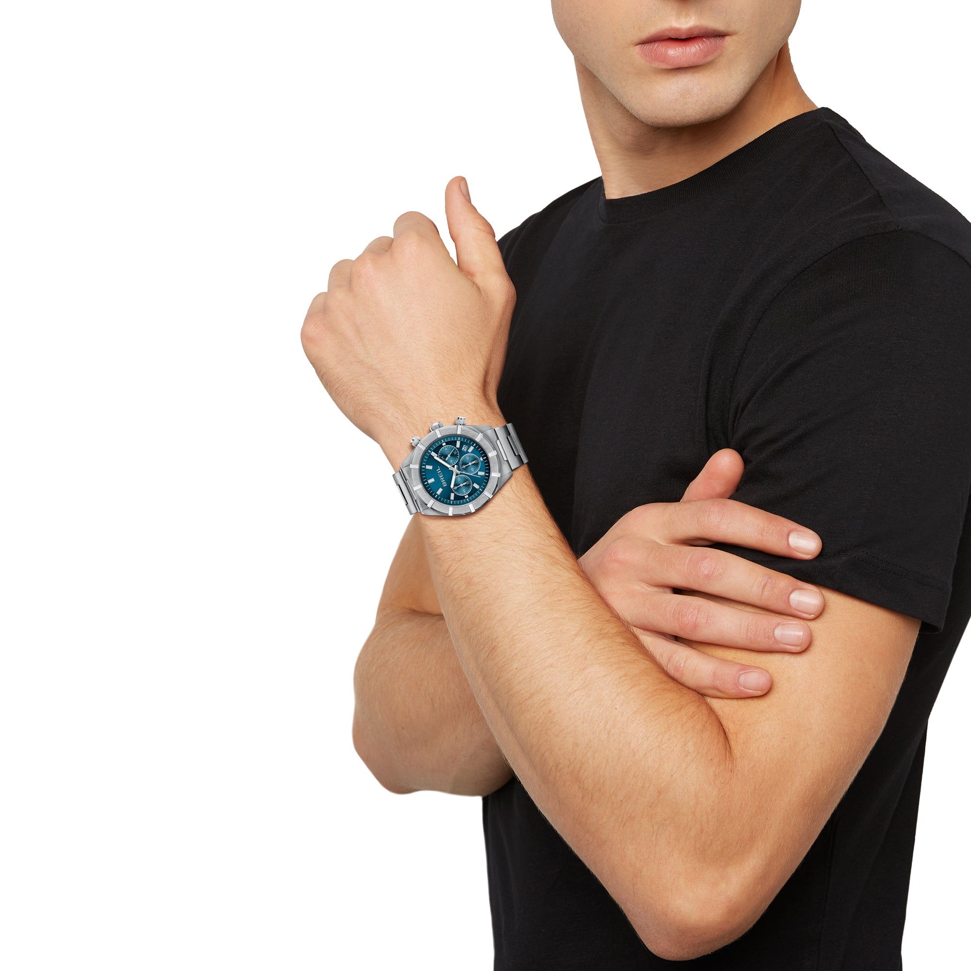 Orologio Breil B 12H TW2022 – Indossato al polso – Cronografo uomo 42mm da Cicco Gioielleria