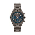Breil B 12H TW2073 | Cronografo Uomo IP Titan Quadrante Cool Grey Sunray Blu Avio 42mm Vista Frontale | Gioielleria CICCO