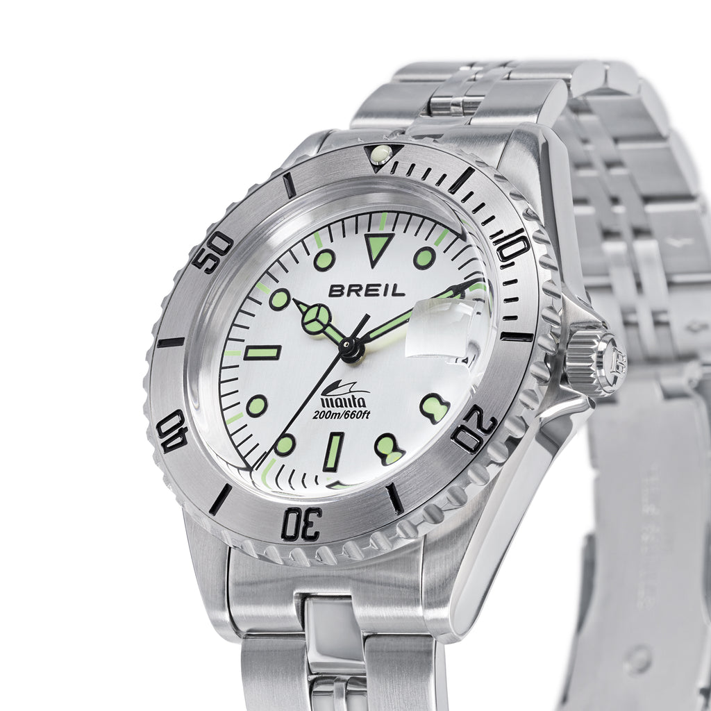 Breil Manta Heritage TW2089 | Orologio Uomo Solo Tempo Quarzo 20 ATM Vetro Esalite 38mm Dettaglio Quadrante | Gioielleria CICCO
