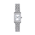 Breil Demure TW2103 | Orologio Donna Cassa Rettangolare Silver Matelassé Sunray 16x25mm Vista Frontale | Gioielleria CICCO
