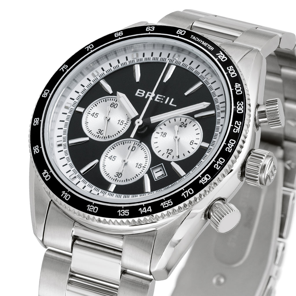 Breil Vanguard TW2010 | Cronografo Uomo Scala Tachimetrica Quadrante Nero Luminous 43mm Dettaglio Quadrante | Gioielleria CICCO