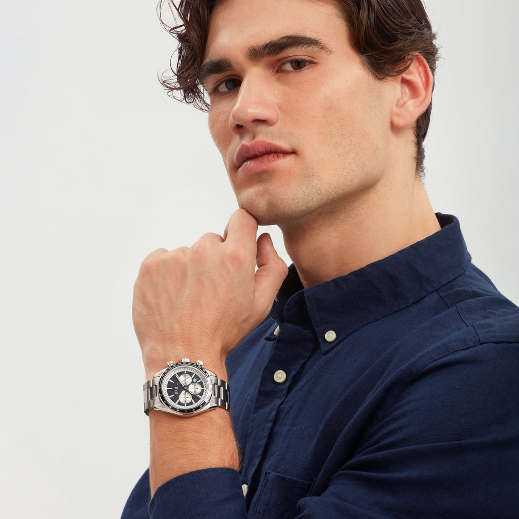 Breil Vanguard TW2010 | Cronografo Uomo Scala Tachimetrica Quadrante Nero Luminous 43mm Indossato | Gioielleria CICCO