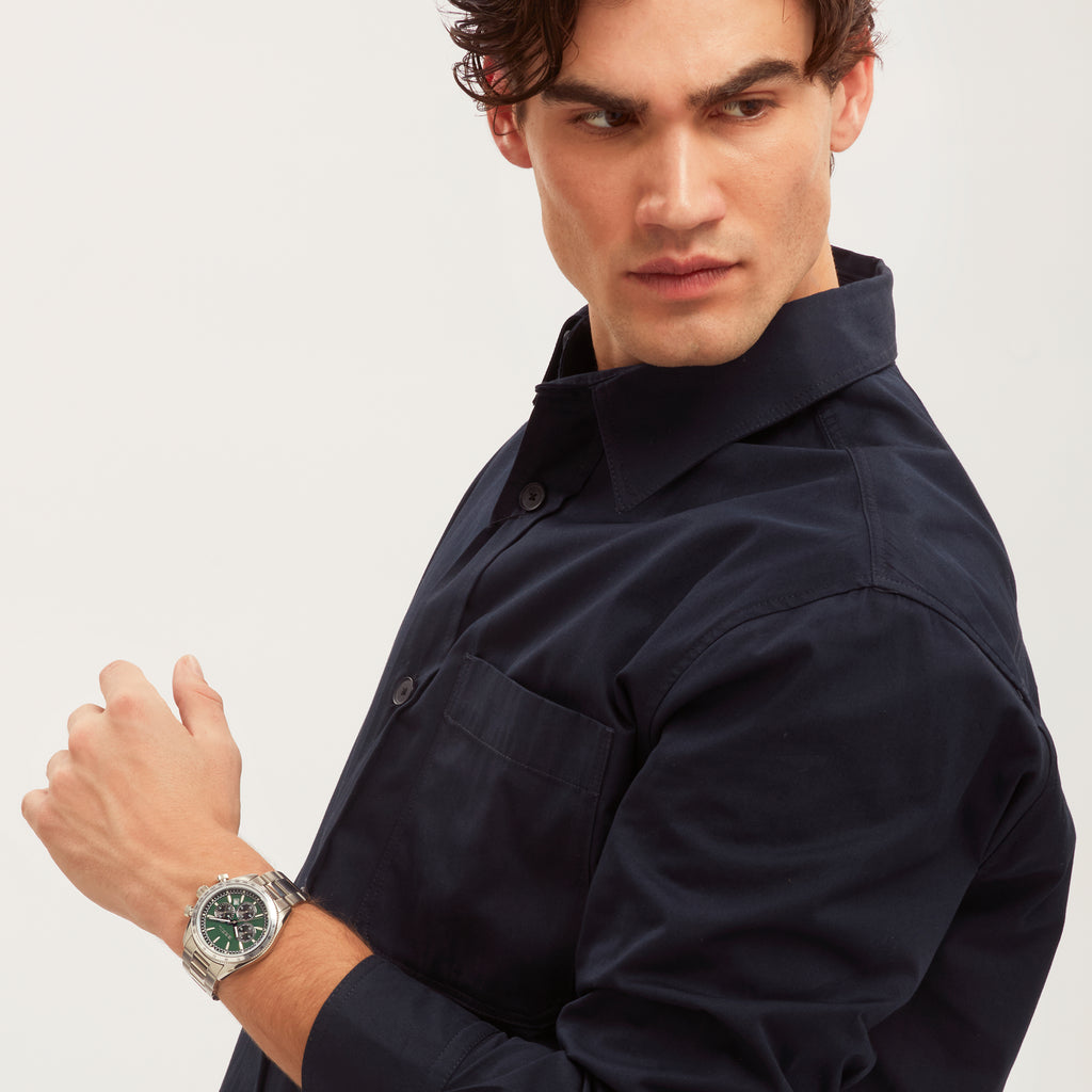 Breil Vanguard TW2110 | Cronografo Uomo Scala Tachimetrica Quadrante Verde Matt Luminous 43mm Indossato | Gioielleria CICCO