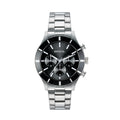 Breil Remixer TW2113 | Cronografo Uomo Quadrante Nero Sunray Lunetta Alluminio Nero Bilux 42mm Vista Frontale | Gioielleria CICCO
