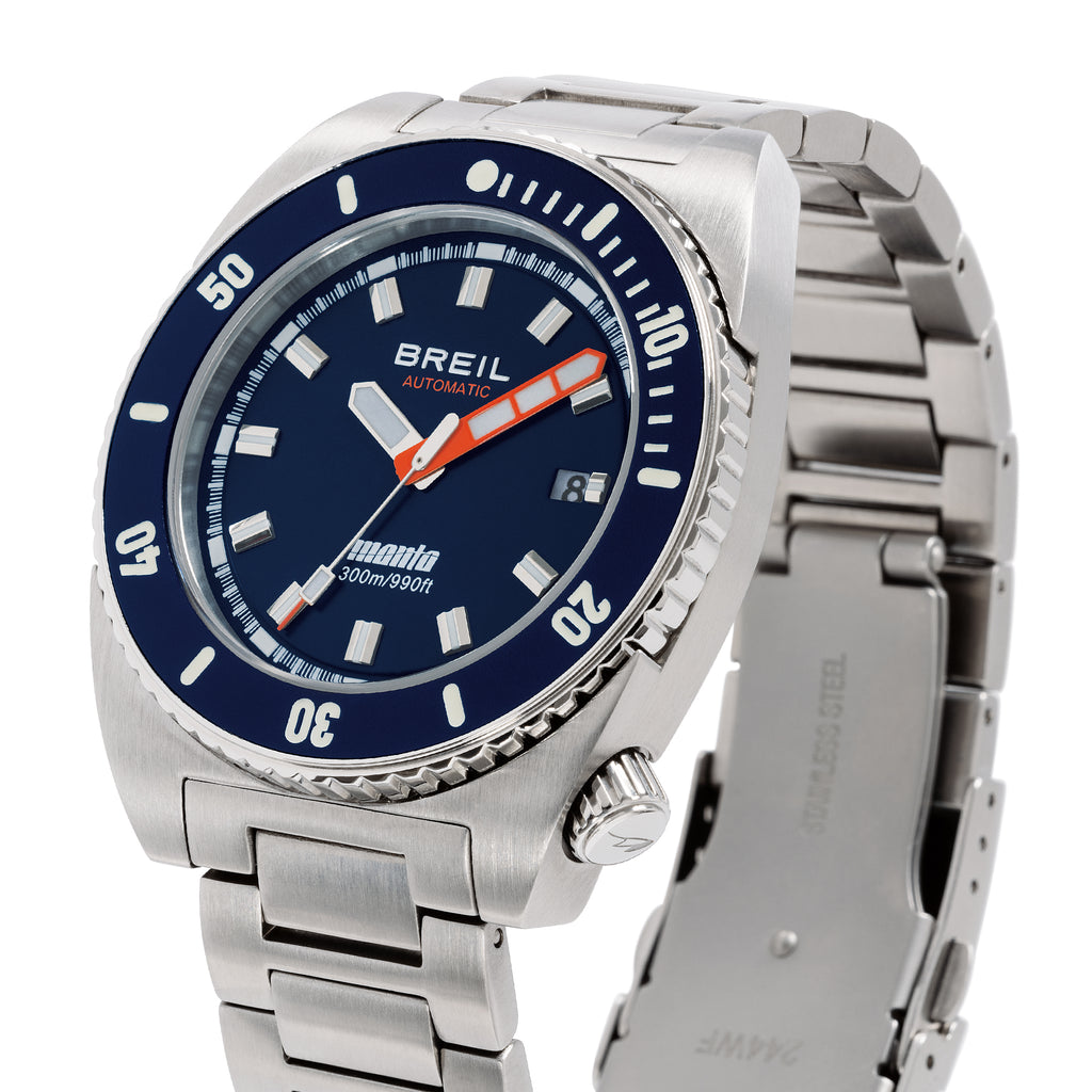 Breil Manta Seeker TW2180 | Orologio Automatico Diver Uomo Miyota 8215 300 Metri 42mm Dettaglio Quadrante | Gioielleria CICCO
