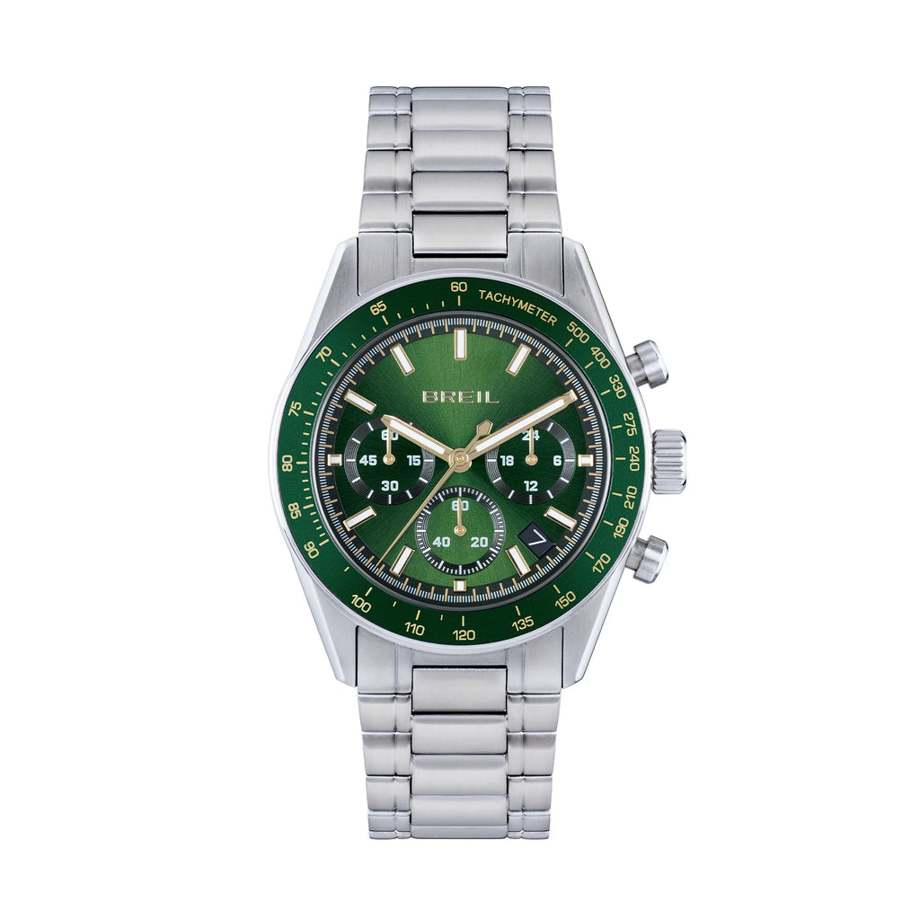 Breil Extreme Noir TW2186 | Cronografo Uomo Acciaio Bilux Quadrante Primal Green Gold 43mm
