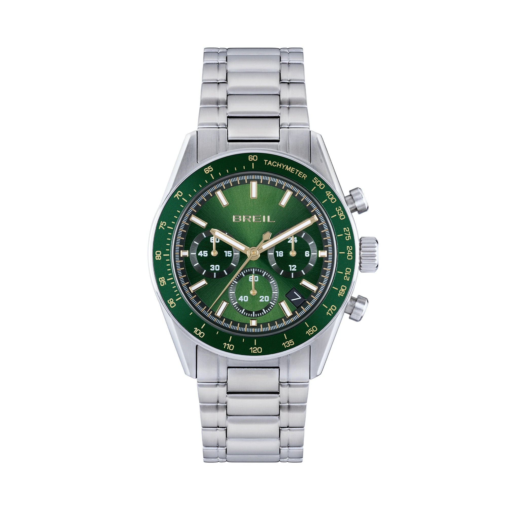 Breil Extreme Noir TW2186 | Cronografo Uomo Acciaio Bilux Quadrante Primal Green Gold 43mm