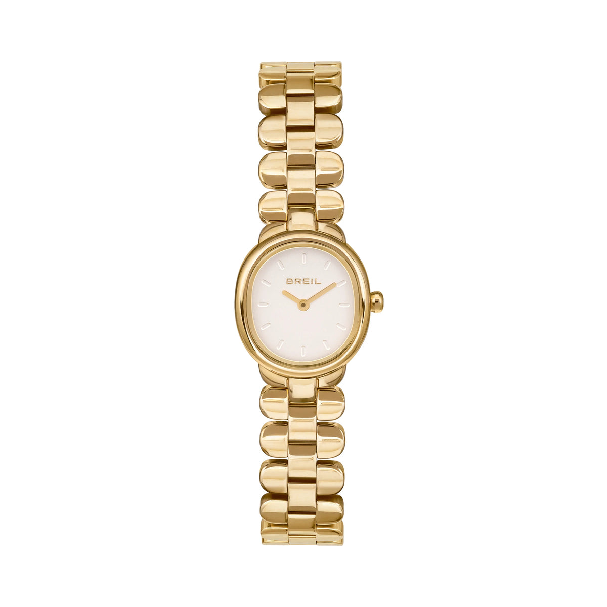 Orologio donna Breil Tulle TW2198 gold con cassa rettangolare e quadrante bianco