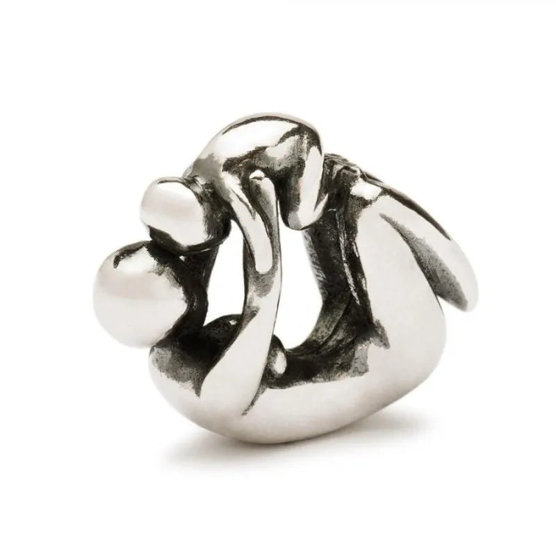 Trollbeads Maternità TAGBE-50032 – Bead in argento 925 con madre e bambino che giocano insieme