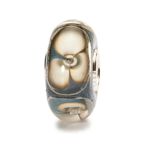 Trollbeads Fiore di Pietra TGLBE-10159 – Bead in vetro di Murano e argento 925 da Cicco Gioielleria