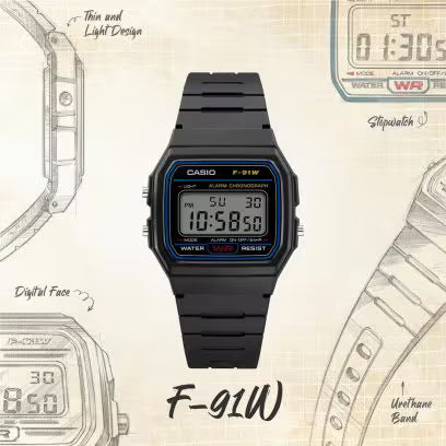 F-91W-1YEG - CASIO VINTAGE