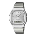 Casio Vintage AQ-240E-7AEF orologio ana-digi sunray argento finitura elegante unisex
