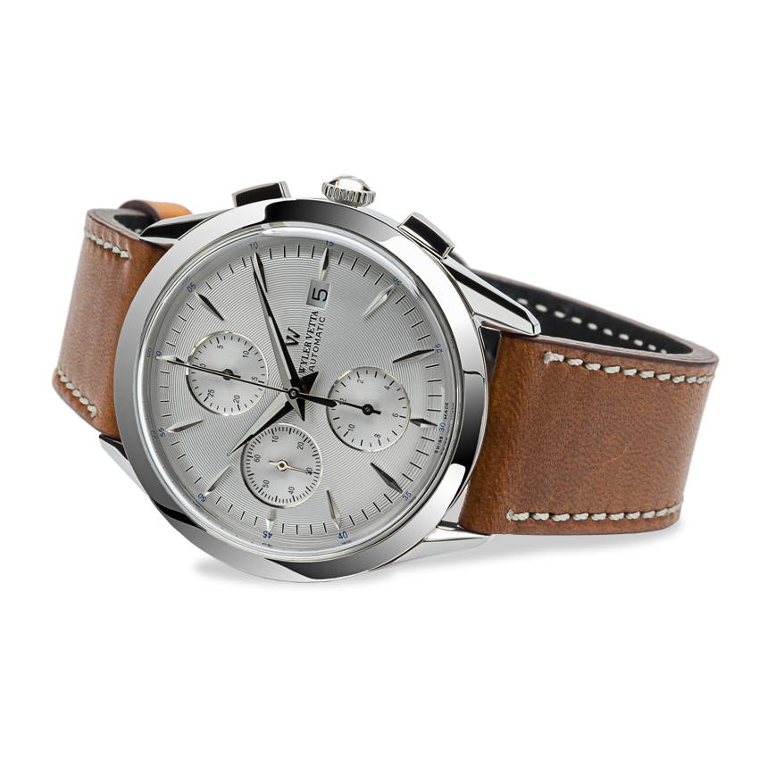 Wyler Vetta Heritage WV0159 – Vista laterale cassa acciaio 42mm – CICCO Gioielleria