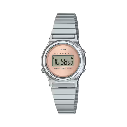 Casio Vintage LA700WE-4AEF orologio digitale donna cassa tonda 26mm rosa minimalista