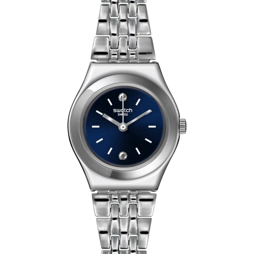 Orologio Swatch Irony Sloane YSS288G – Donna Acciaio Quadrante Blu – dettaglio quadrante