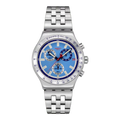 Orologio Swatch Irony Chrono Midday in the Mirror – Cronografo Acciaio Azzurro – vista prodotto