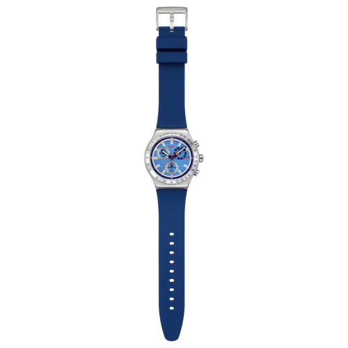 Orologio Swatch Irony Chrono Sky Reflective YVS541 – Cronografo Azzurro Acciaio – vista prodotto