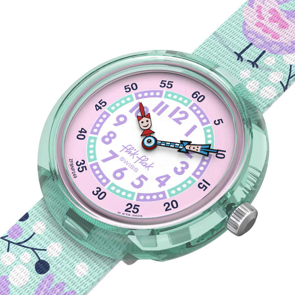 Orologio Flik Flak Tweet Tweet indossato al polso – regalo per bambini – CICCO Gioielleria